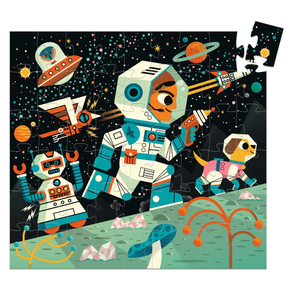 Djeco Silhouette Puzzles - Space Station - Image 4