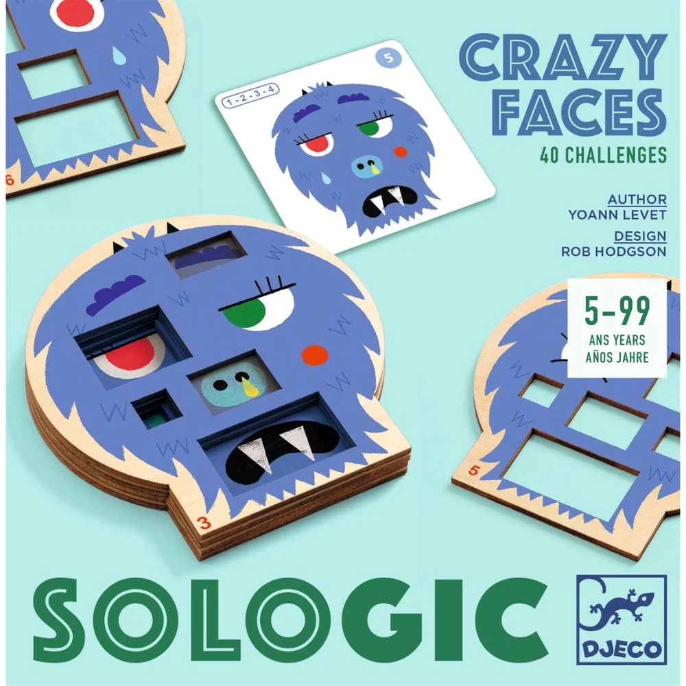 Djeco SoLogic Game - Crazy Faces - Image 4