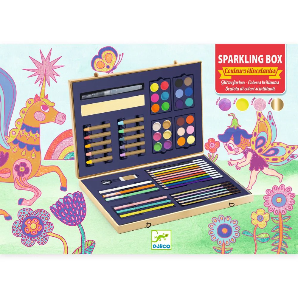 Djeco Sparkling Box Of Colours - Colouring Box - Image 5