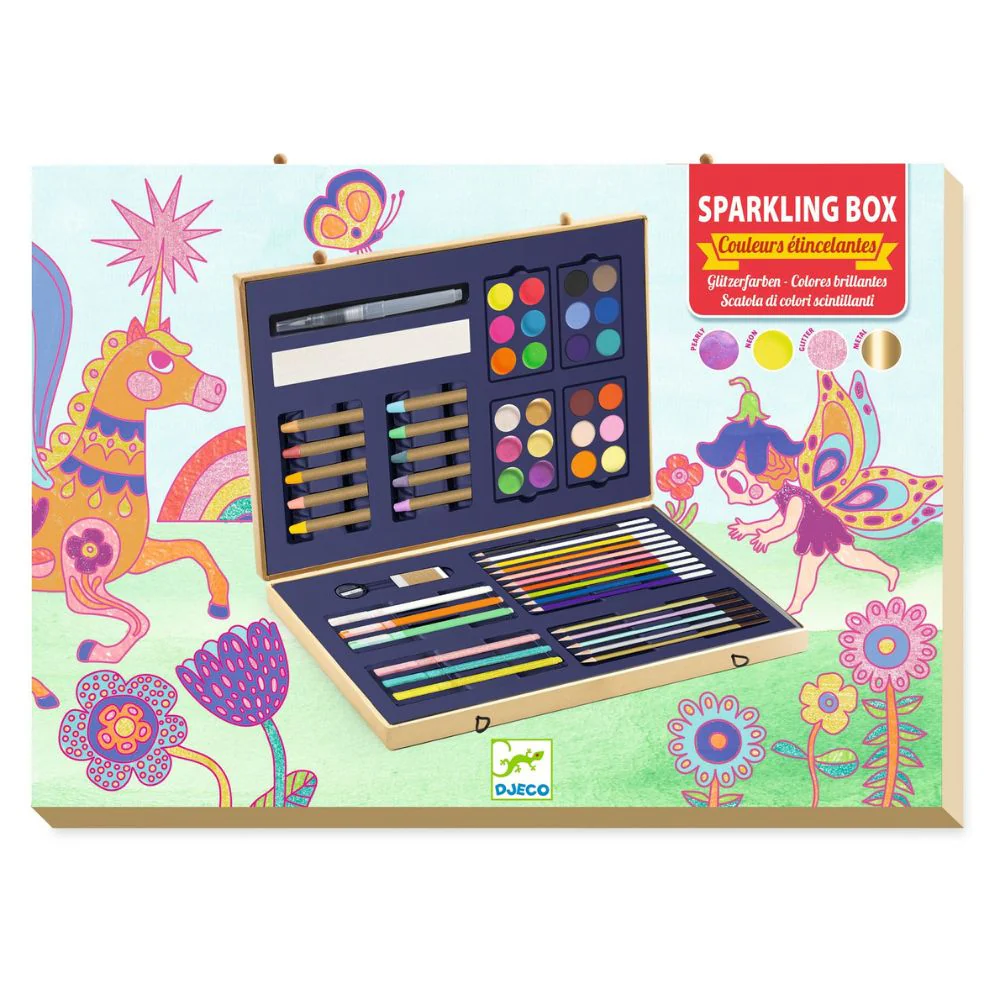 Djeco Sparkling Box Of Colours - Colouring Box - Image 6