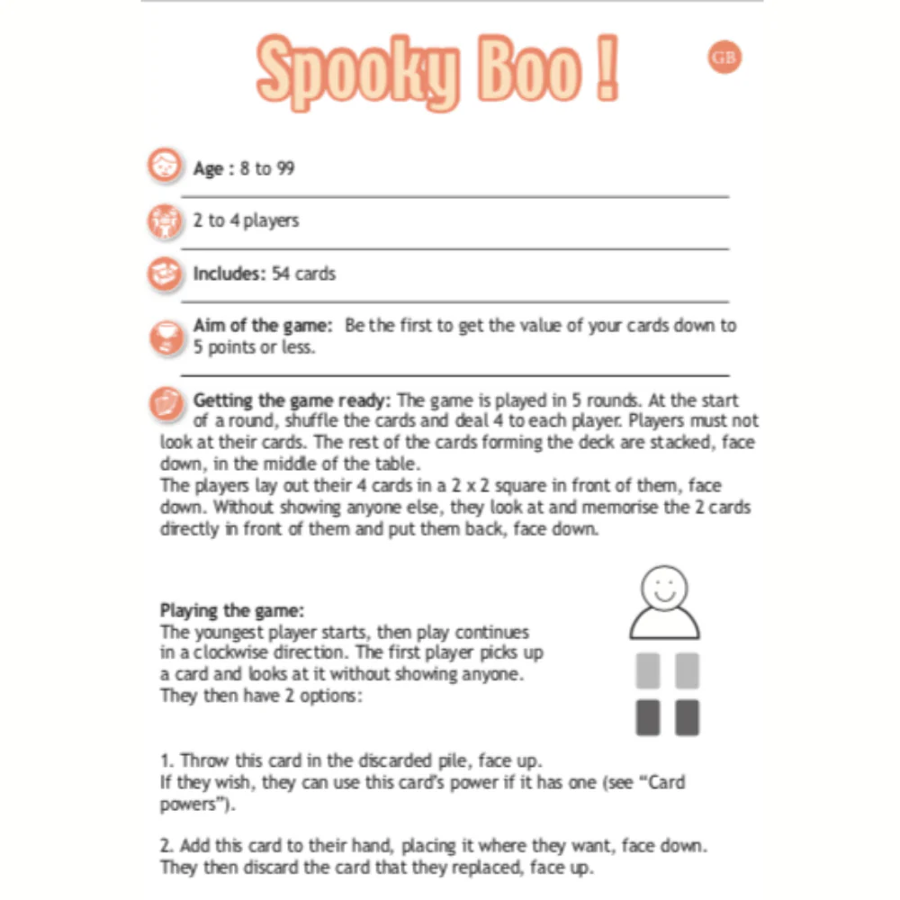 Djeco Card Games For Kids - Spooky Boo! Strategy Game - Image 3