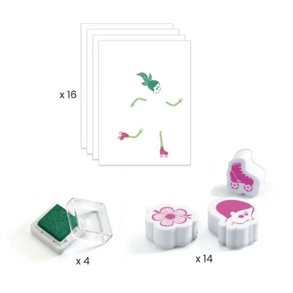 Djeco Stamps - Flower Girls - Image 4