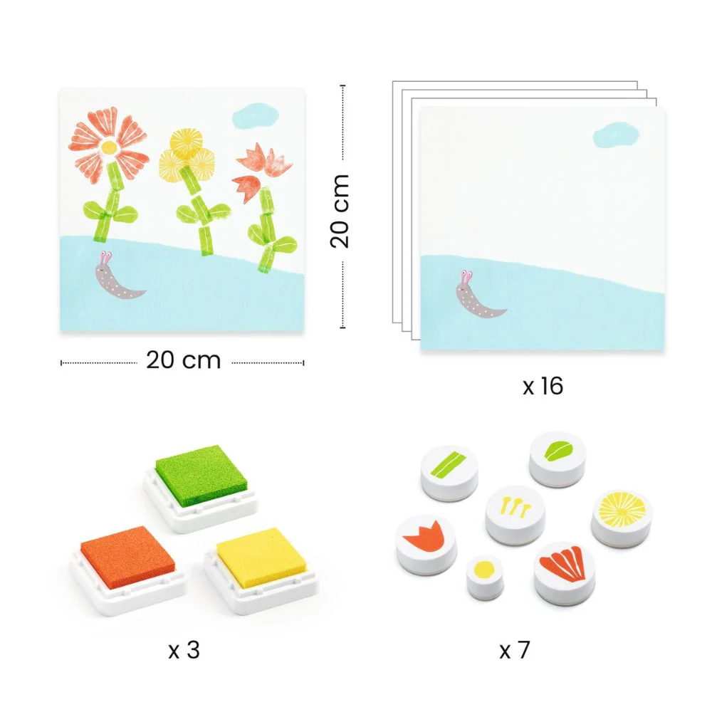 Djeco Flower Stamps - Image 3