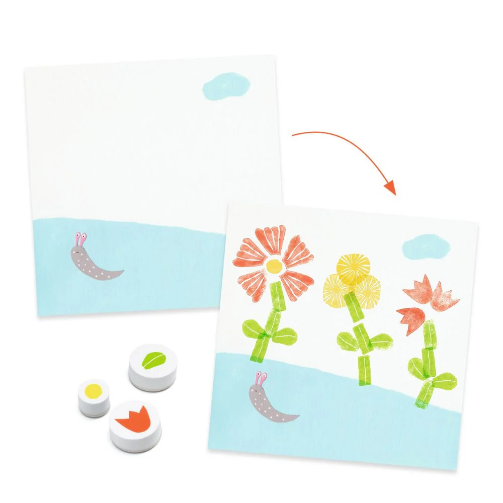 Djeco Flower Stamps - Image 5
