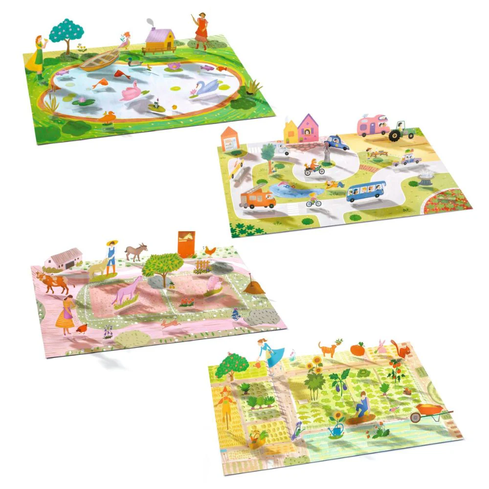 Djeco Sticker 3D Scenes To Make - Farm - Image 2