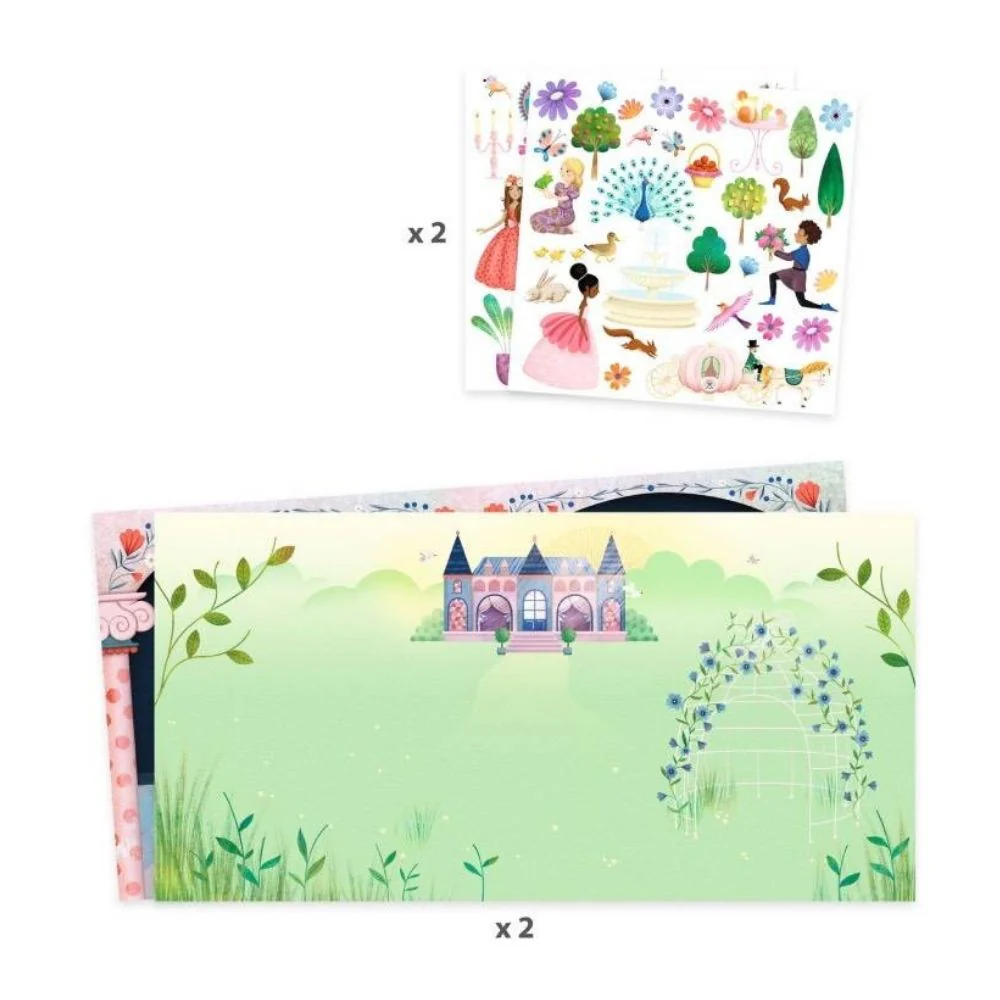 Djeco Sticker Stories - Life in the Castle - Image 4