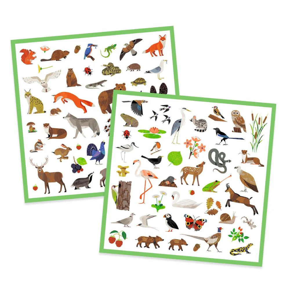 Djeco Stickers - Fauna, 160 stickers - Image 2