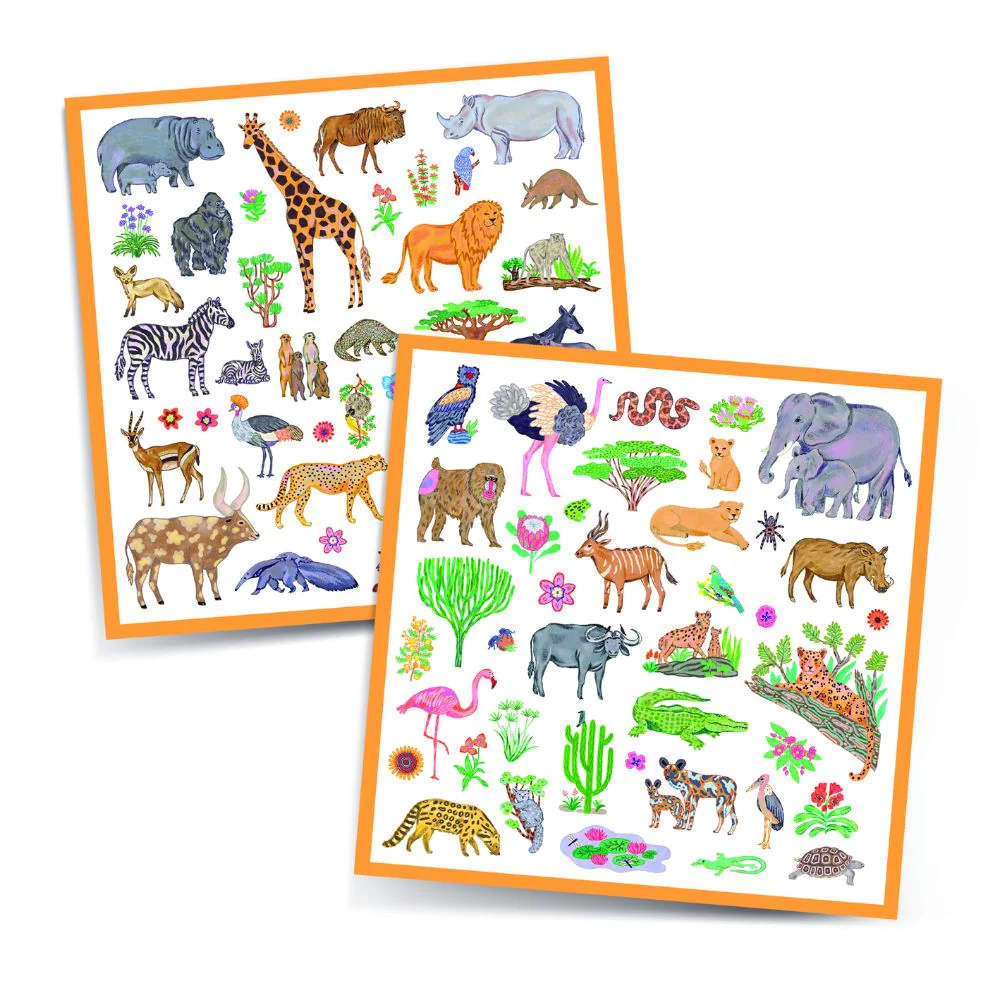Djeco Stickers - Kenya, 160 stickers - Image 2