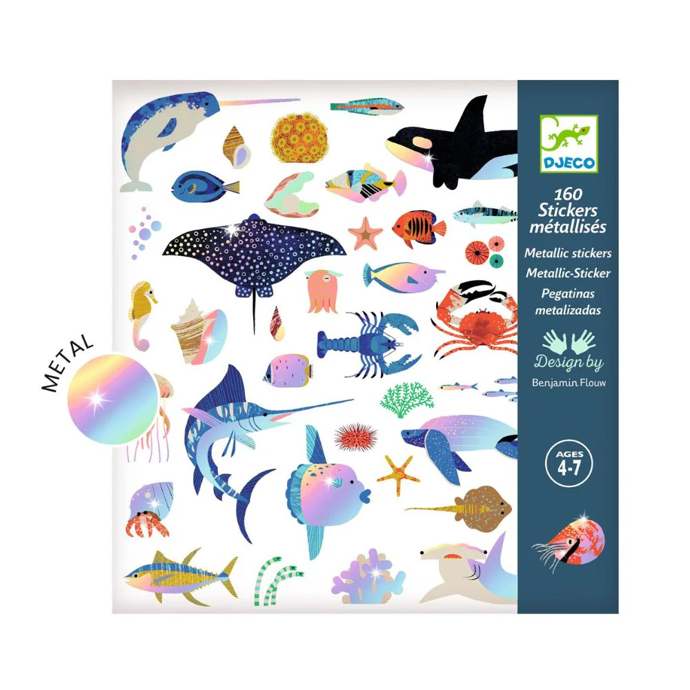 Djeco Stickers - Ocean, 160 stickers - Image 2