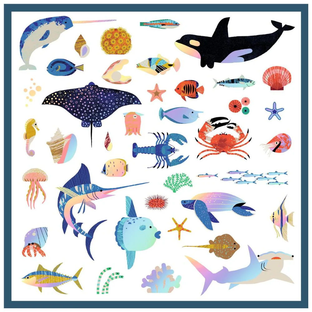 Djeco Stickers - Ocean, 160 stickers - Image 3