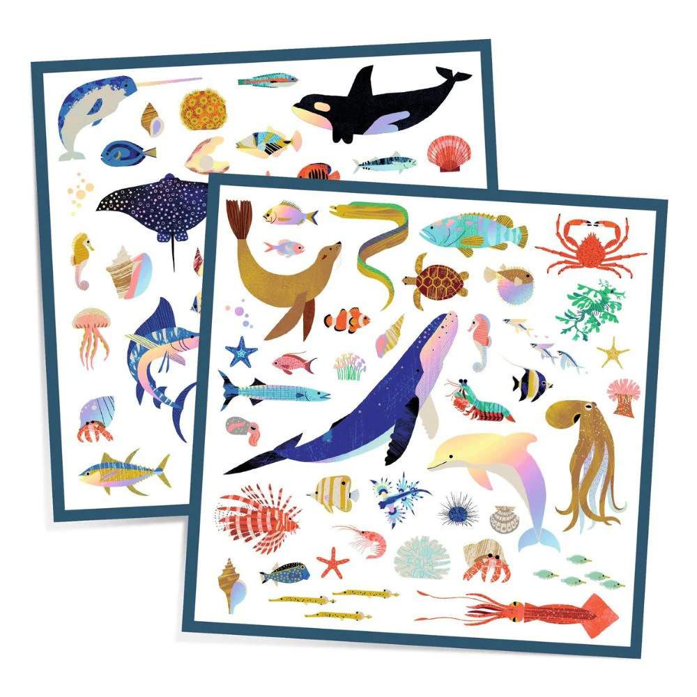 Djeco Stickers - Ocean, 160 stickers - Image 5