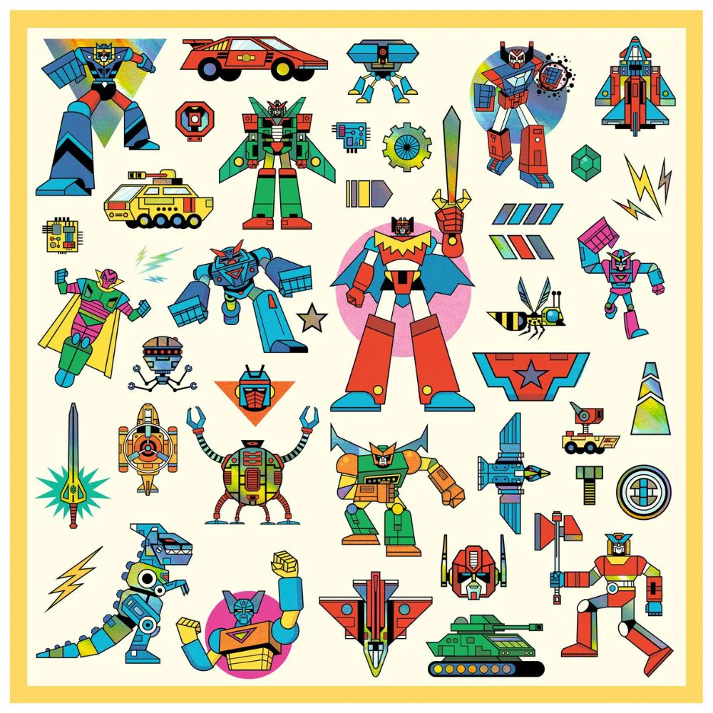Djeco Stickers - Robots, 160 stickers - Image 3