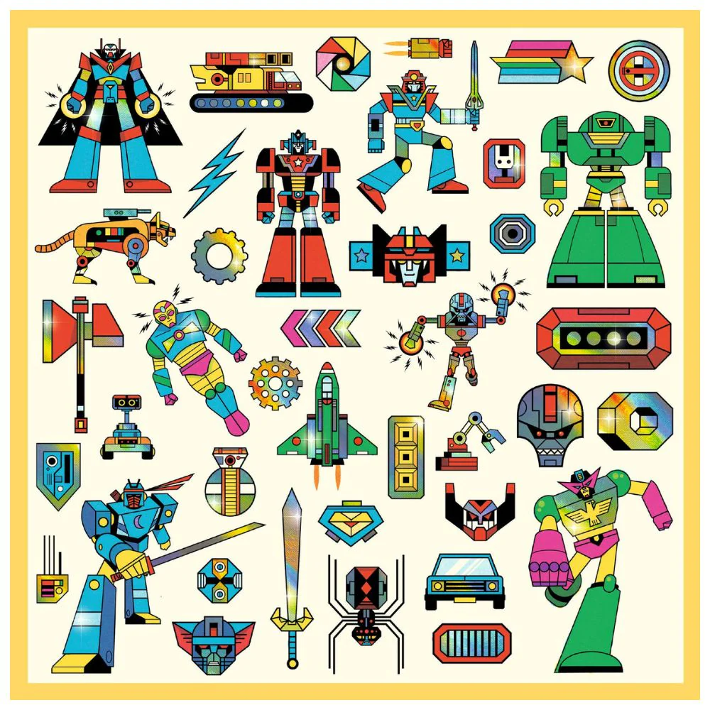 Djeco Stickers - Robots, 160 stickers - Image 4