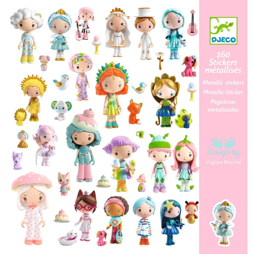 Djeco Stickers - The Little World of Tinyly, 160 Stickers - Image 3