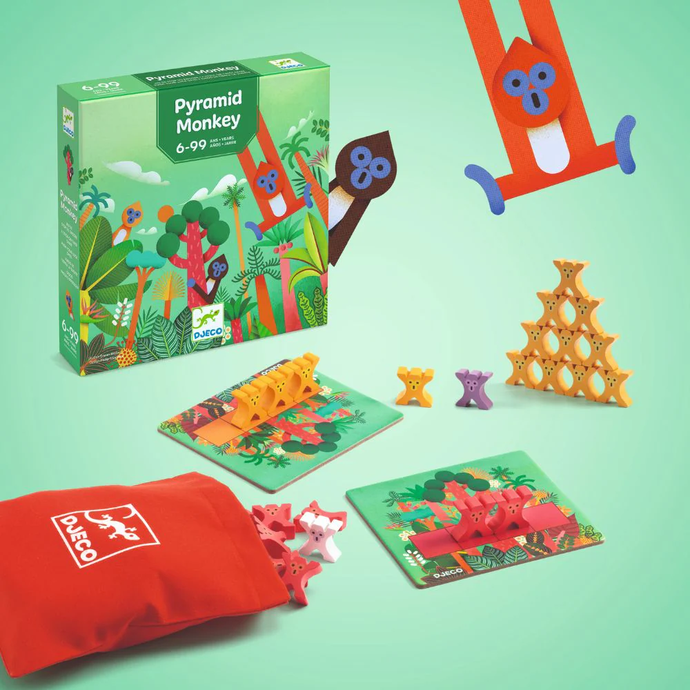 Djeco Strategy Games - Pyramid Monkey - Image 2