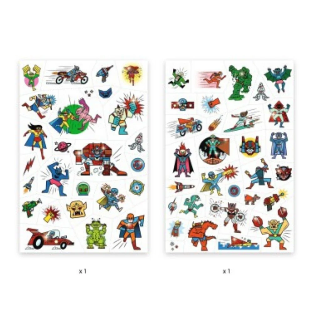 Djeco Tattoos - Heroes vs Villains - Image 2