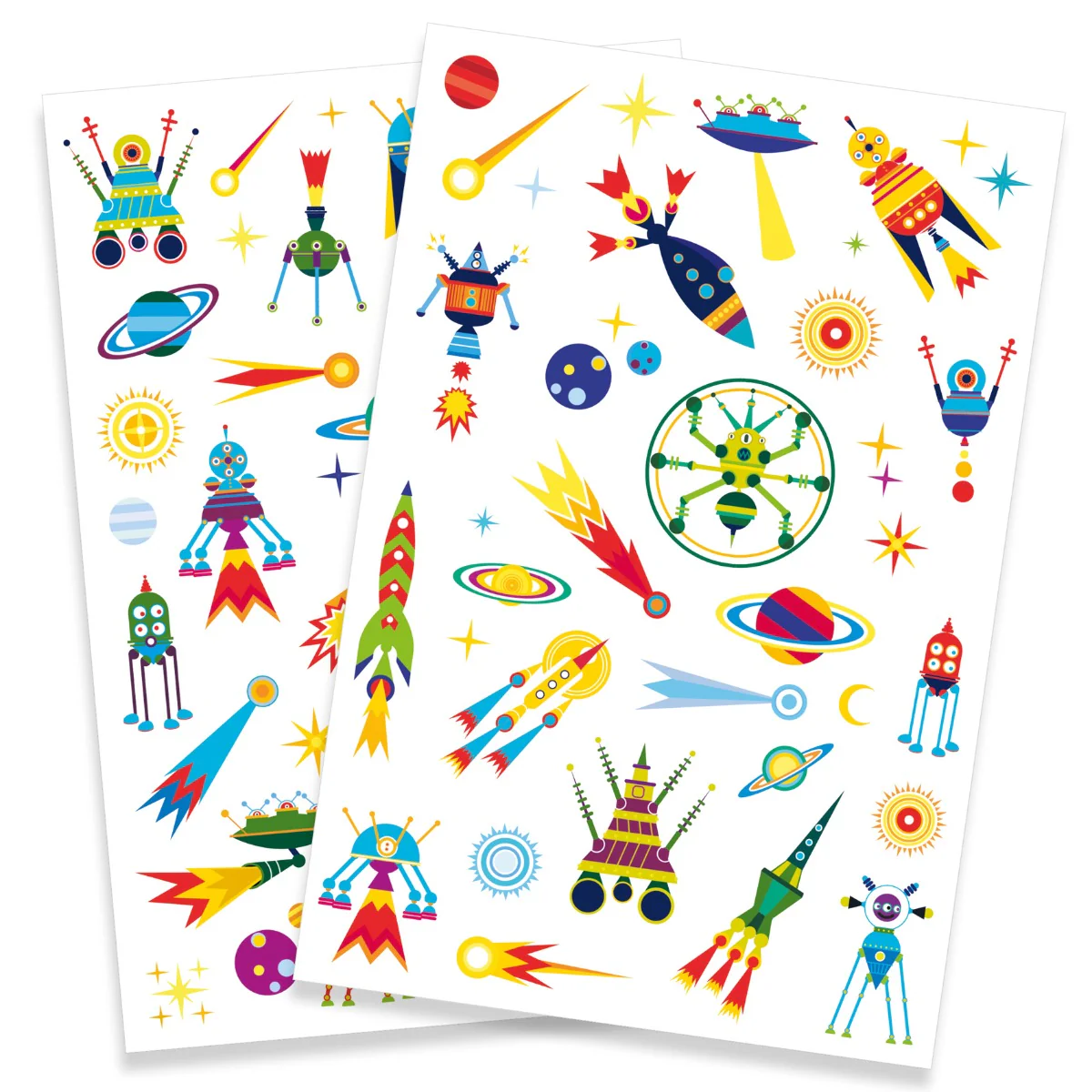 Djeco Tattoos Space Oddity - Glow In The Dark Stickers - Image 2