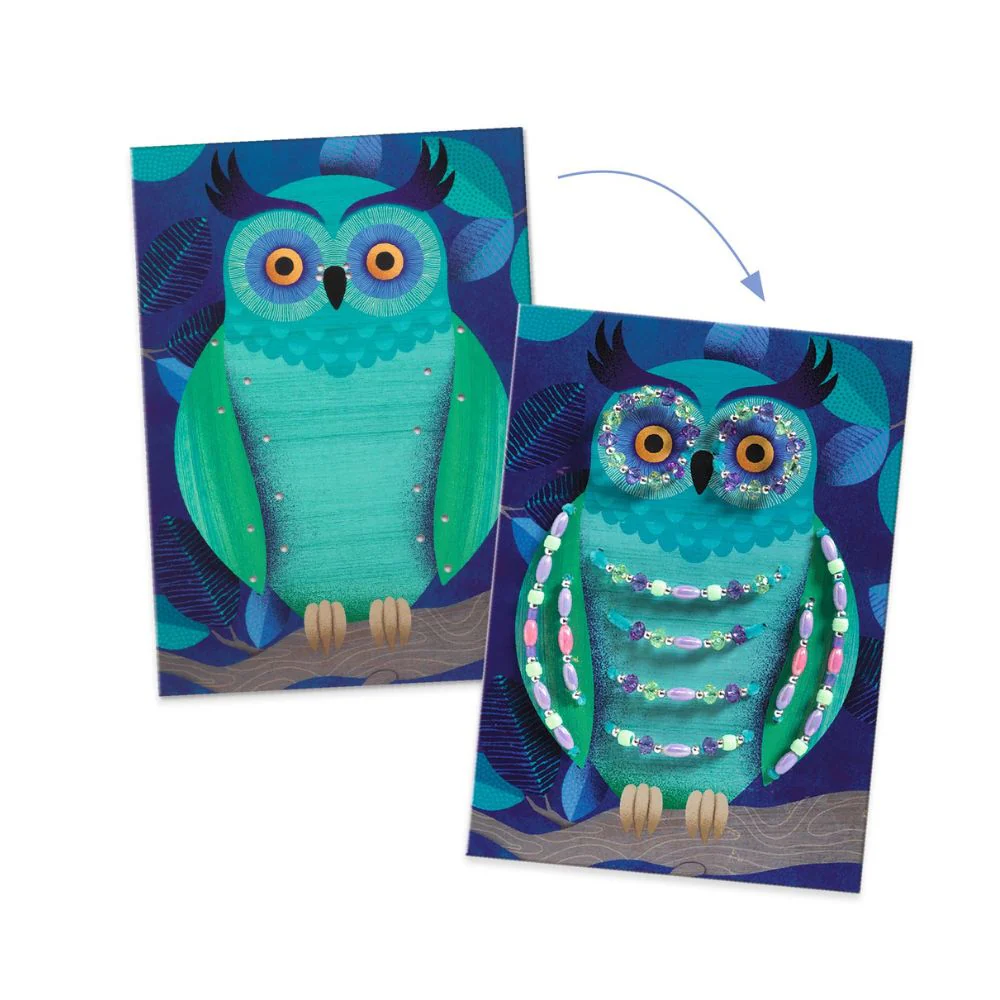 Djeco Threading Beads and Pipe Cleaners, Light Up The Night - Image 4