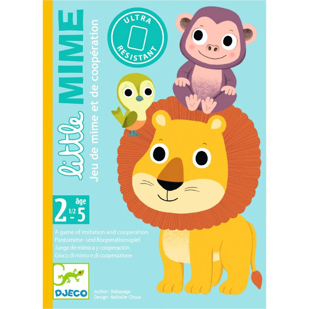 Djeco Toddler Card Games - Little Mime, A Game of Imitation - Image 3