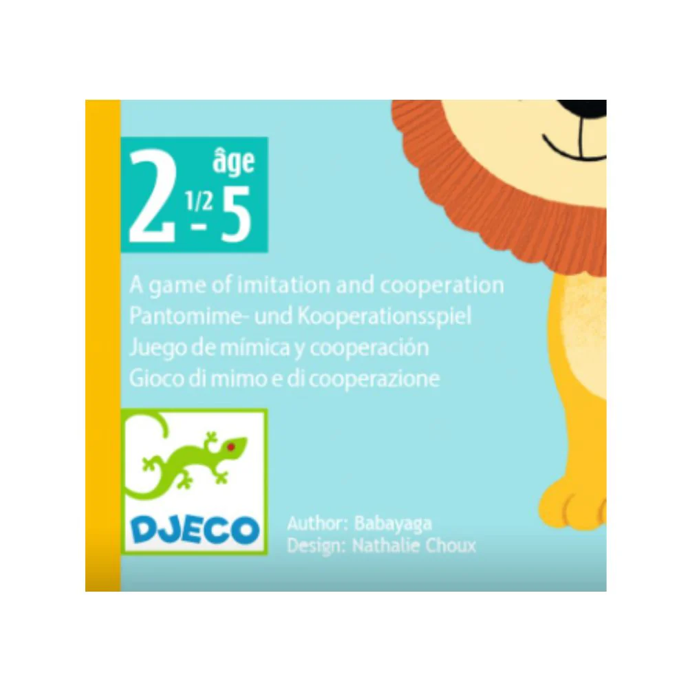 Djeco Toddler Card Games - Little Mime, A Game of Imitation - Image 4