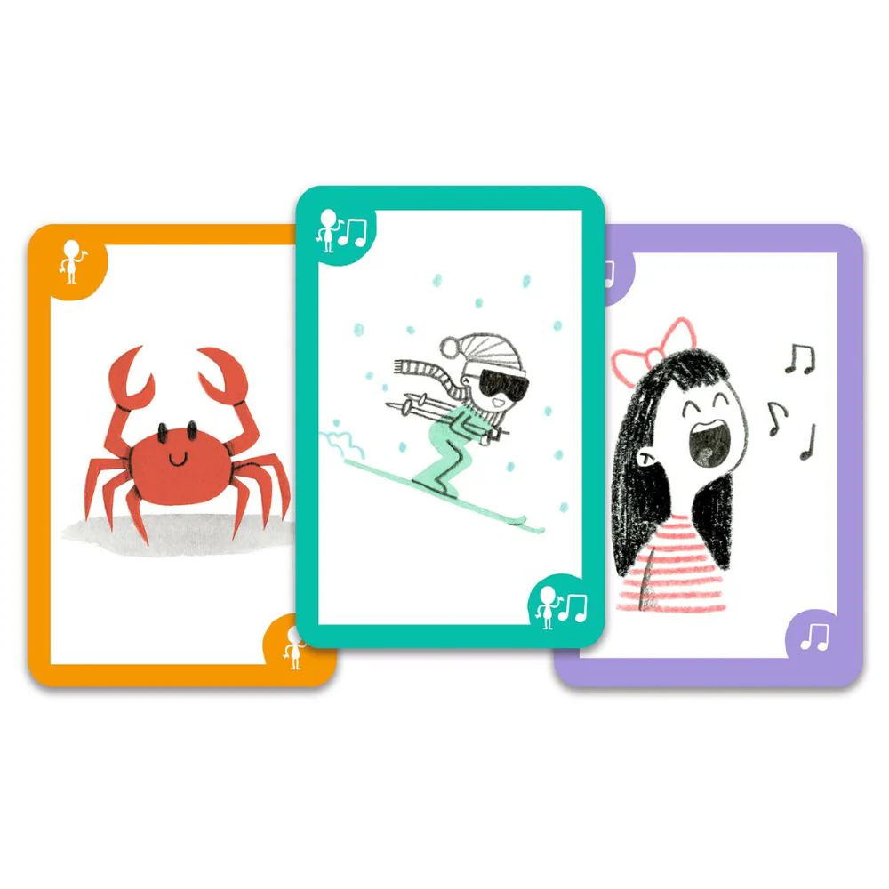Djeco Card Games - Puick Puick, Mime The Illustrations - Image 2