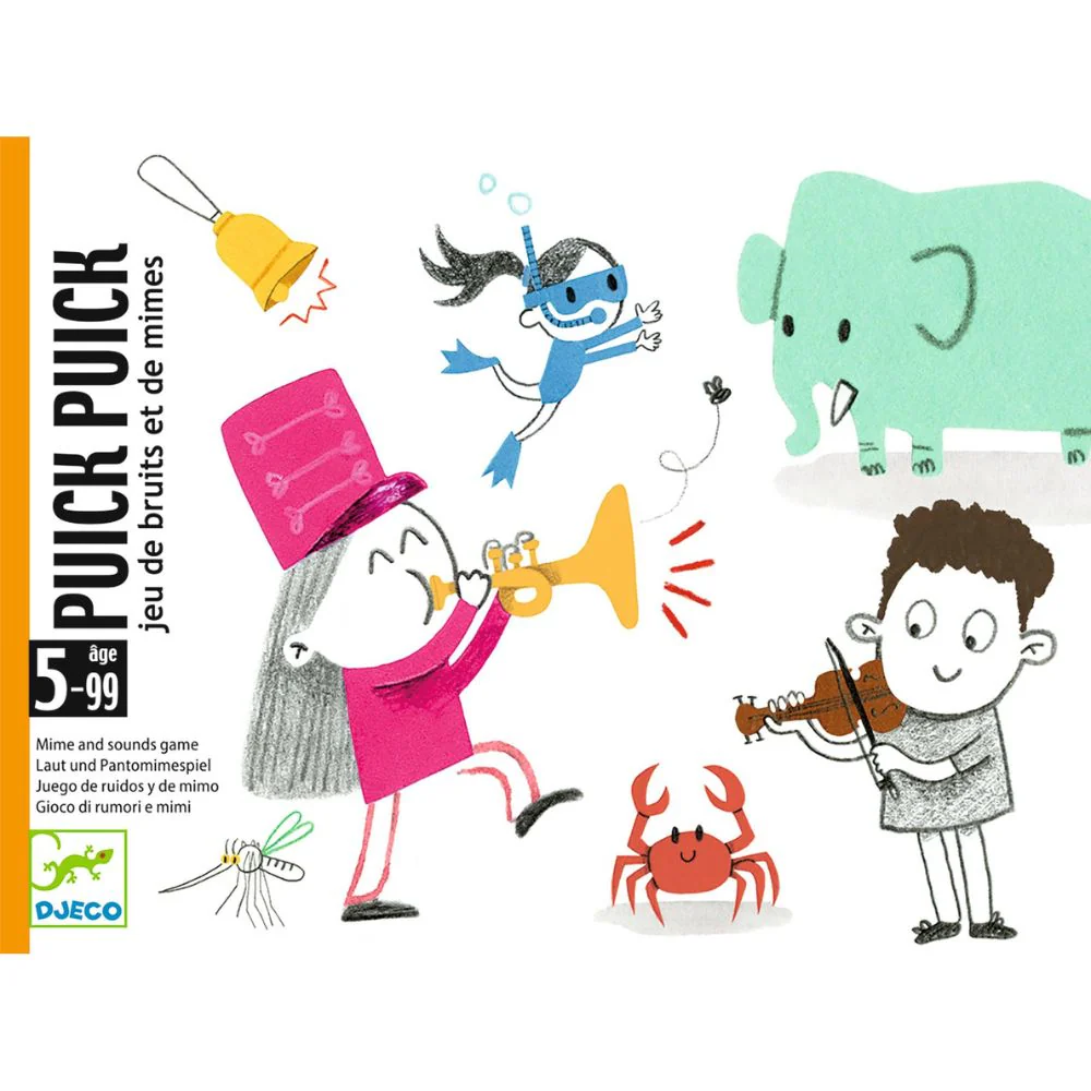 Djeco Card Games - Puick Puick, Mime The Illustrations - Image 3