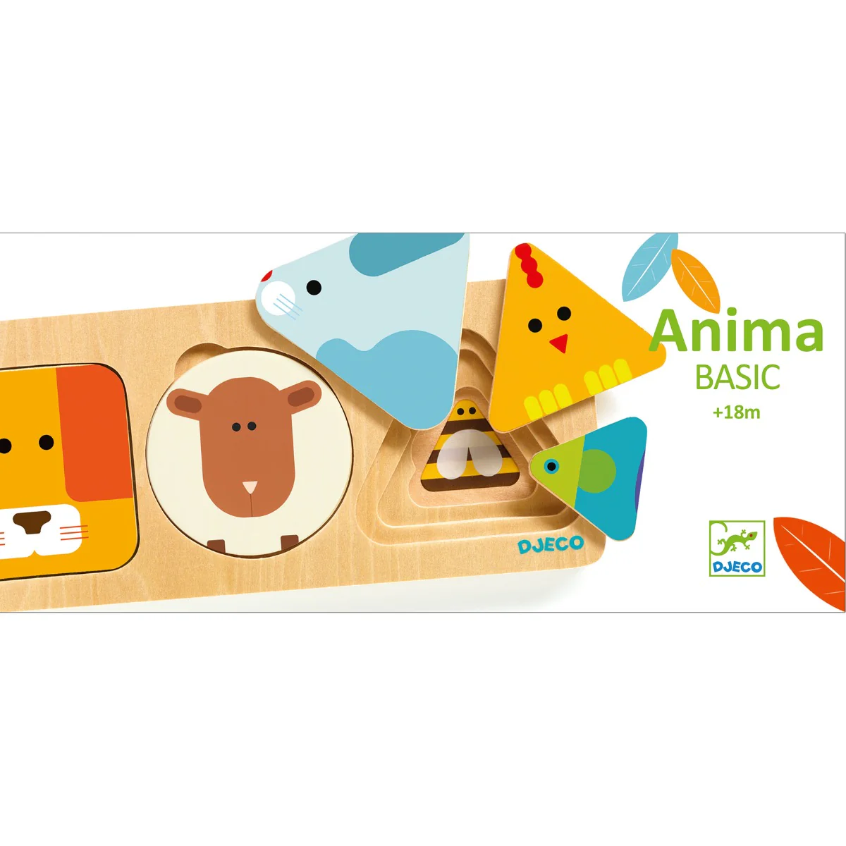 Djeco Wooden 3 layer Puzzle Anima Basic - Image 2