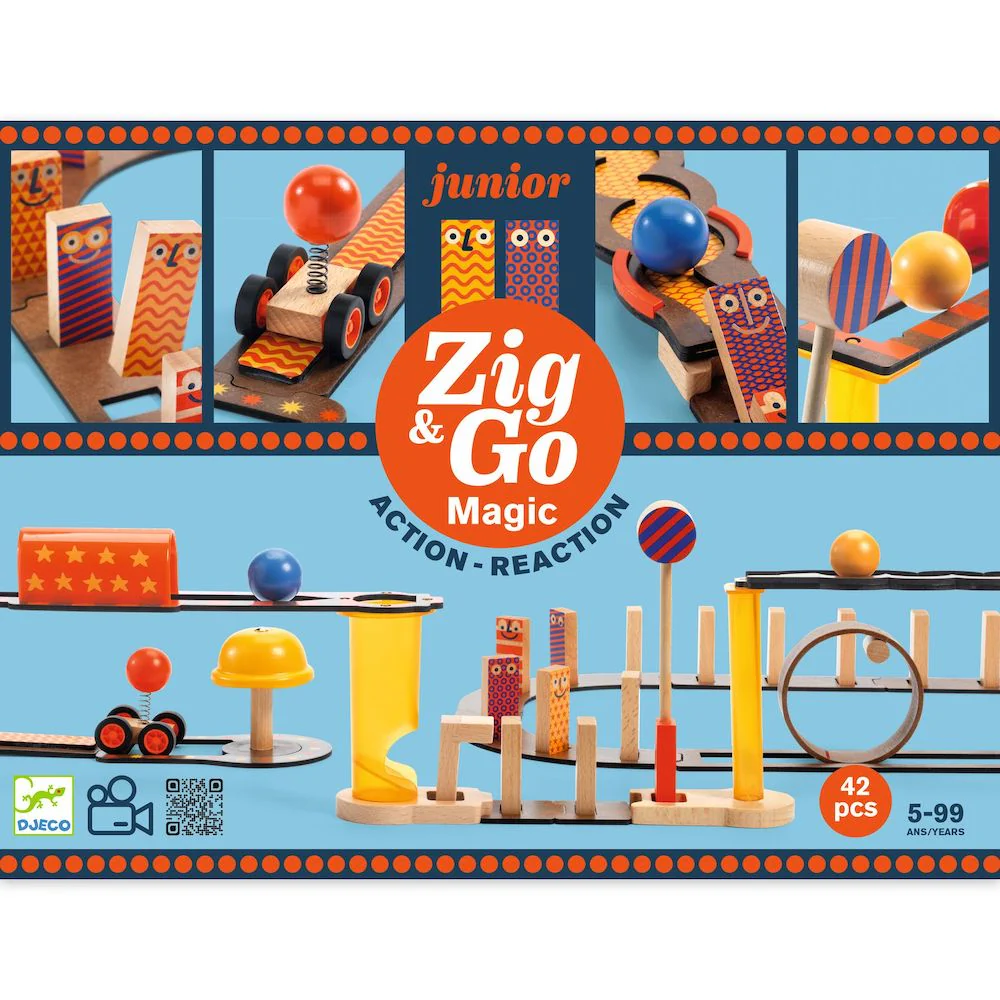 Djeco Zig & Go Junior Marble Track Set - Magic - 42 pieces - Image 9