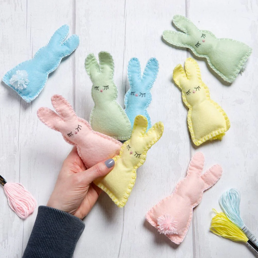 Easter Bunny Felt Craft - Beginner Sewing Kit - Image 2