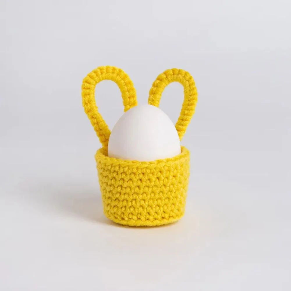 Easy Crochet Kit - Make Trio Of Easter Bunny Egg Cups - Image 4