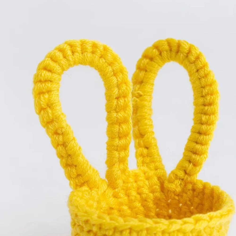 Easy Crochet Kit - Make Trio Of Easter Bunny Egg Cups - Image 6
