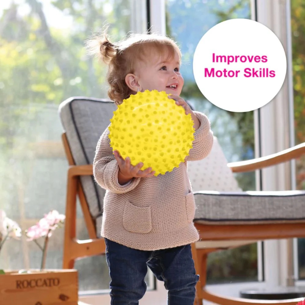 Edushape 18cm Sensory Ball - Yellow - Image 3