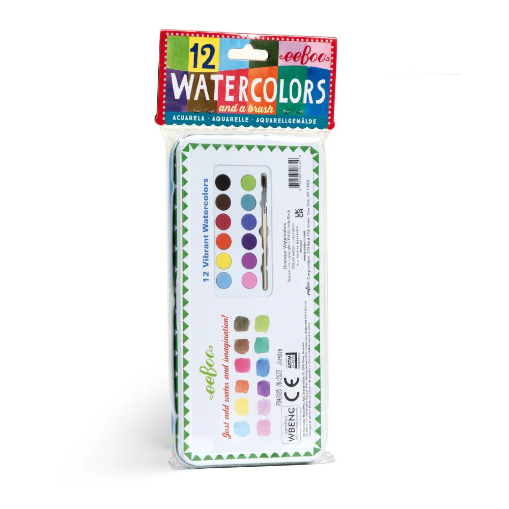 eeBoo 12 Watercolours - Dinosaur - Image 4