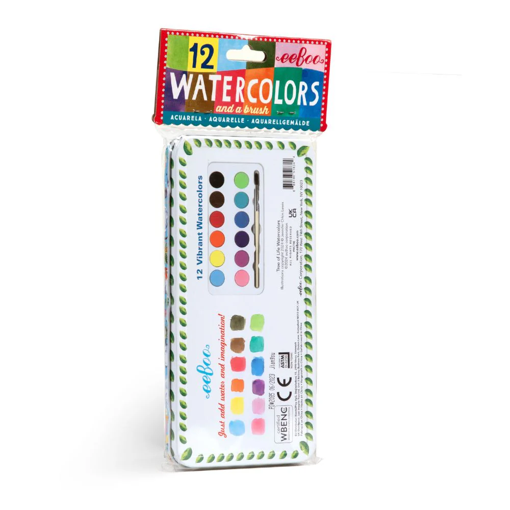 eeBoo 12 Watercolours - Tree of Life - Image 4