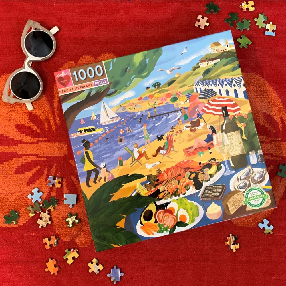 eeBoo Beach Umbrellas - 1000 Piece Puzzle - Image 3