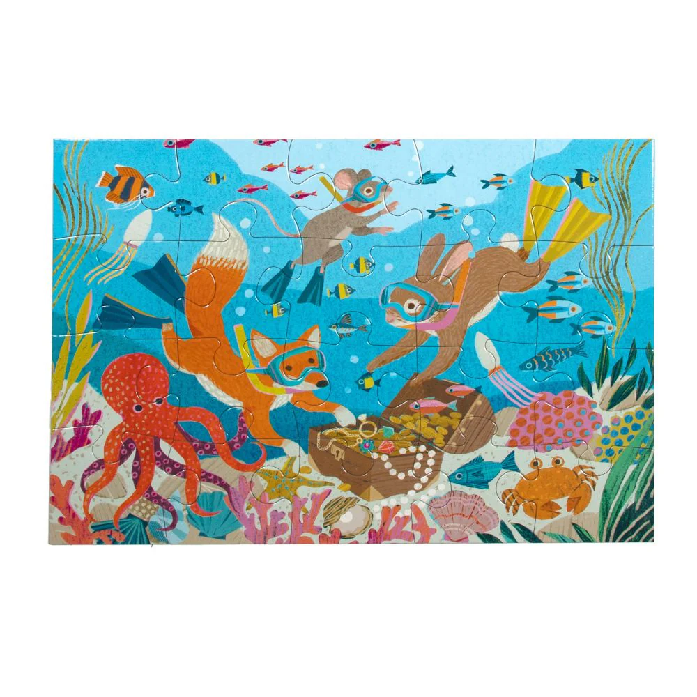 eeBoo Deep Sea Treasure 20 Piece Jigsaw Puzzle - Image 3