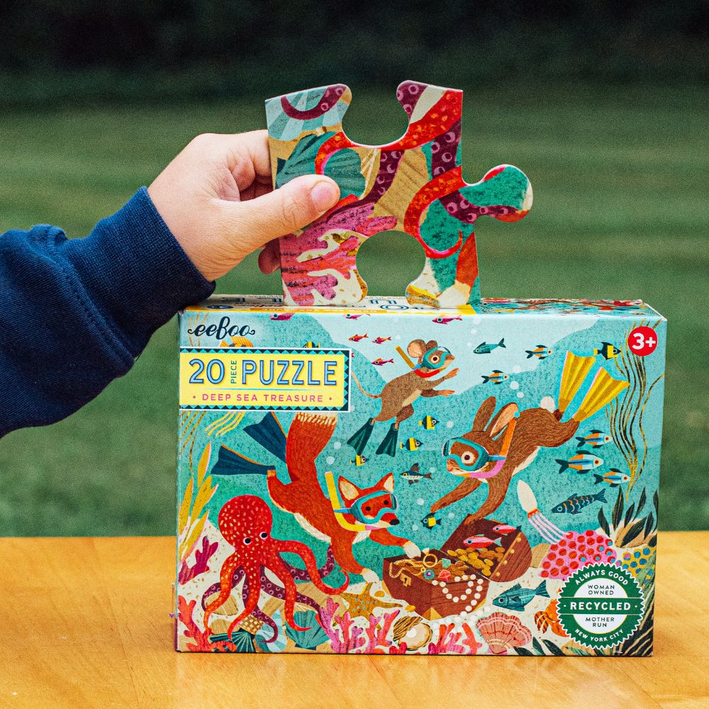 eeBoo Deep Sea Treasure 20 Piece Jigsaw Puzzle - Image 4