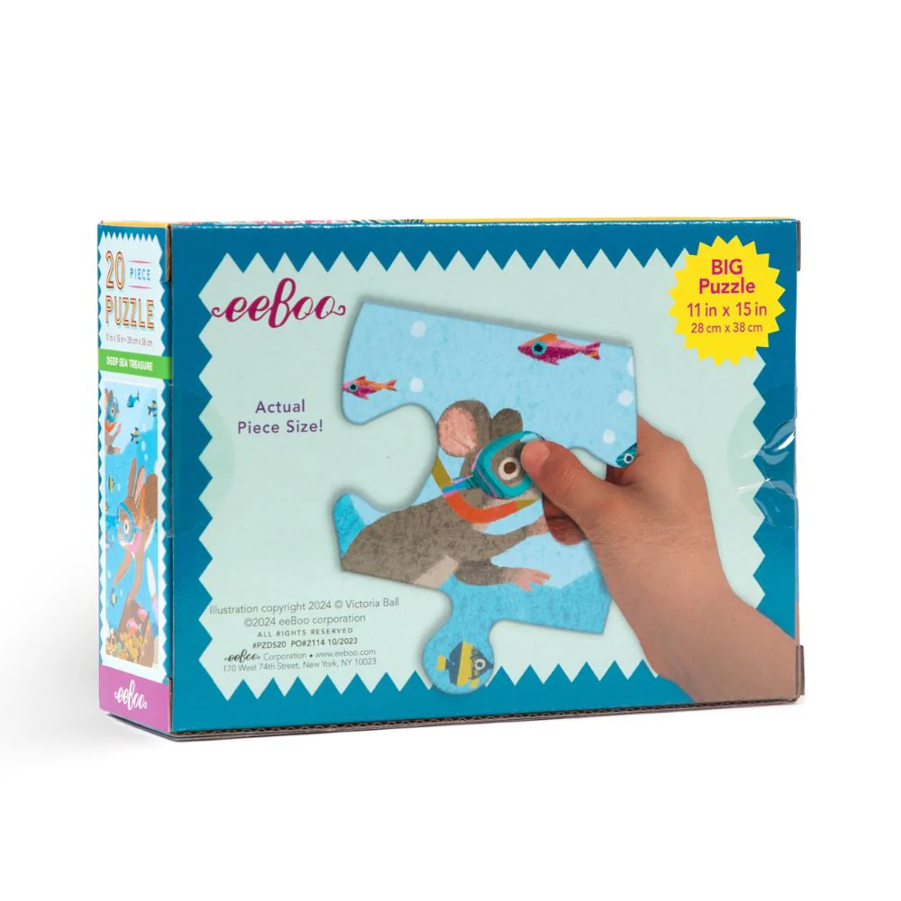 eeBoo Deep Sea Treasure 20 Piece Jigsaw Puzzle - Image 5