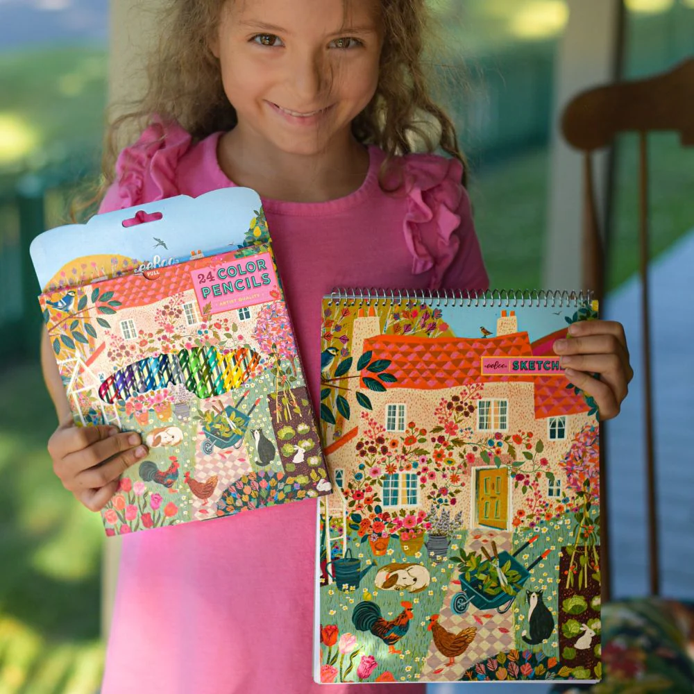eeBoo English Cottage 24 Colour Pencils - Image 3
