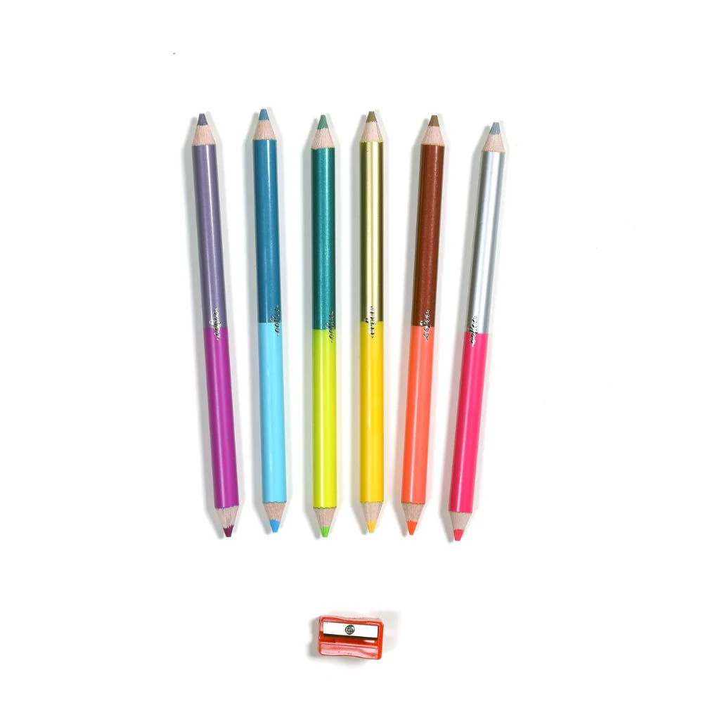 eeBoo Dinosaur 6 Jumbo Double-Sided Pencils - Image 2