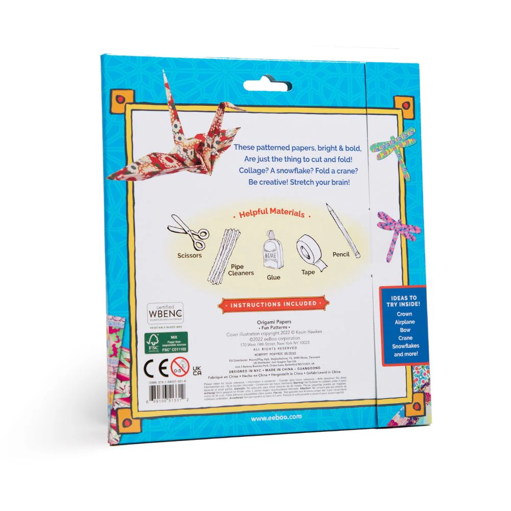 eeBoo Fun Patterns Origami Papers - Image 5