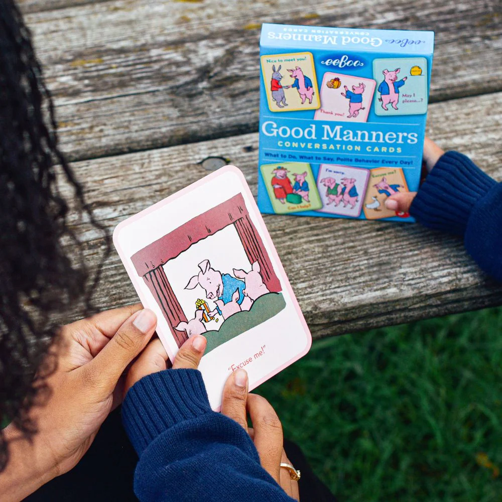 eeBoo Good Manners Conversation Cards - Image 2