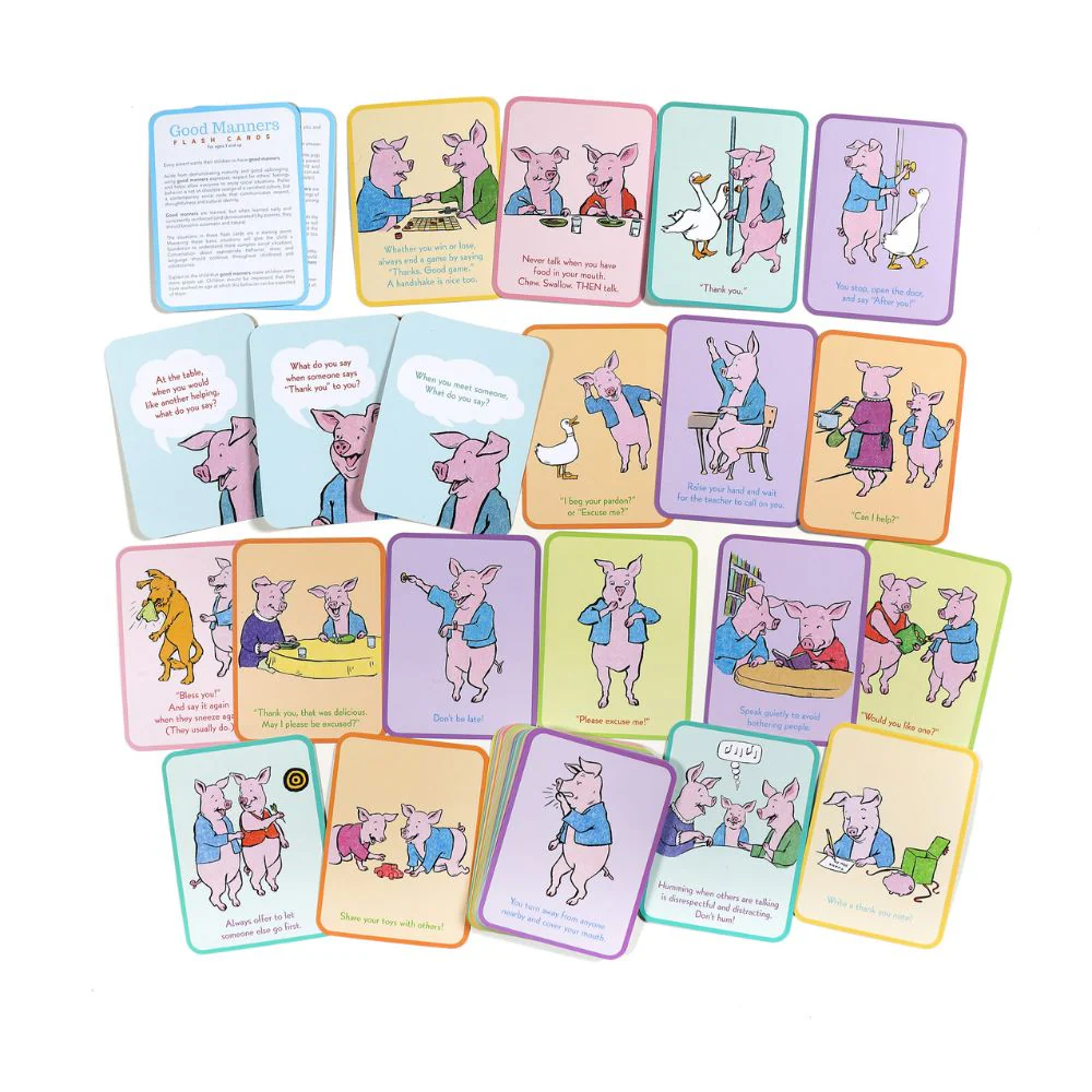 eeBoo Good Manners Conversation Cards - Image 3