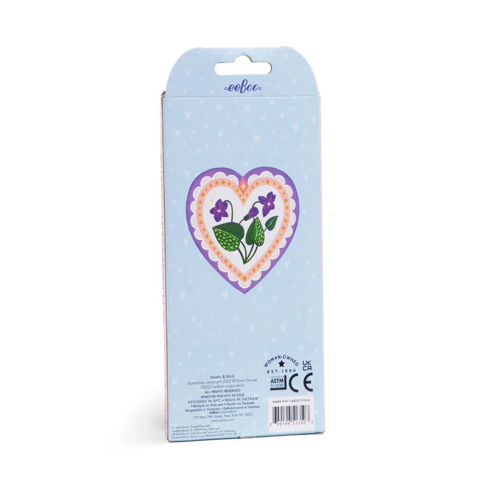 eeBoo Hearts & Birds 12 Fluorescent Pencils - Image 4