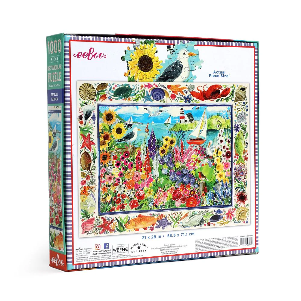 eeBoo Seagull Garden - 1000 Piece Puzzle - Image 4