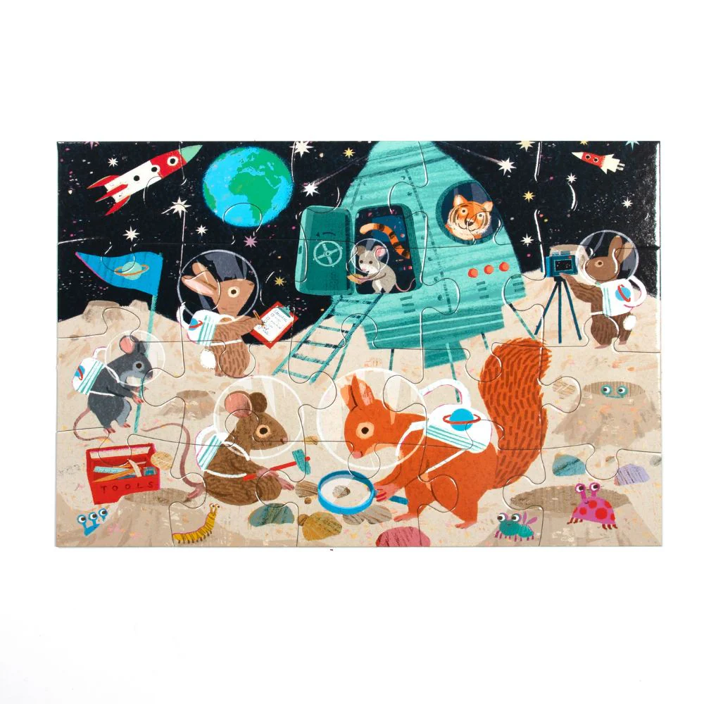 eeBoo Space Exploration 20 Piece Jigsaw Puzzle - Image 3