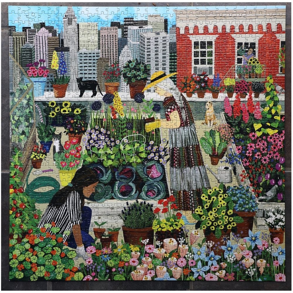 eeBoo 1000 Piece Puzzle - Urban Gardening - Image 3