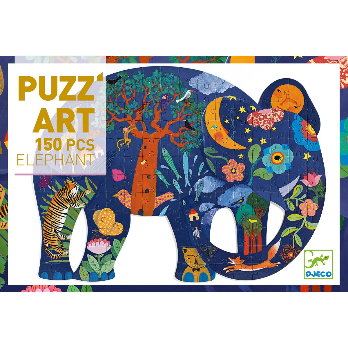 Djeco Puzz'Art Elephant 150 Piece Jigsaw Puzzle - Image 3