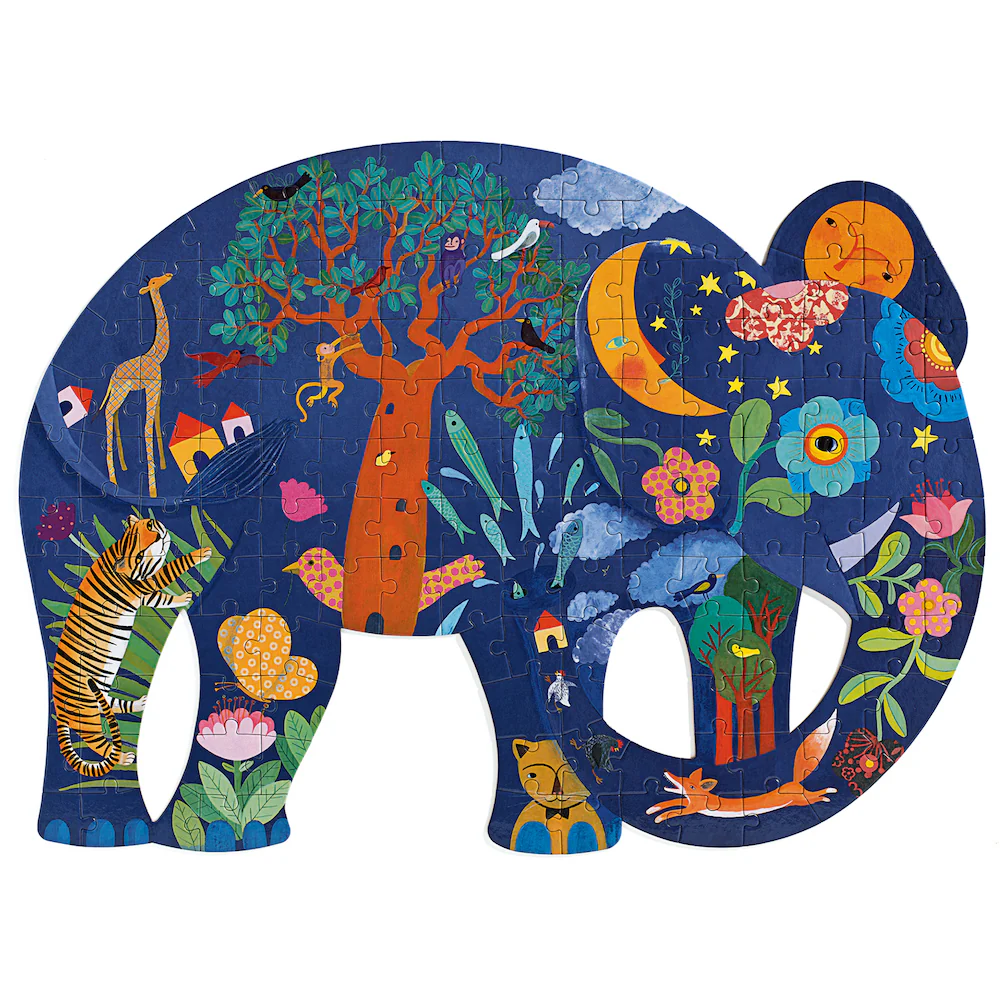 Djeco Puzz'Art Elephant 150 Piece Jigsaw Puzzle - Image 4