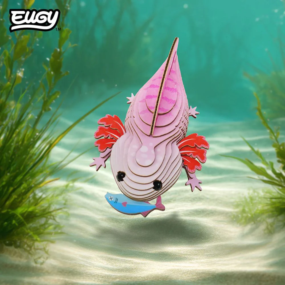 EUGY Axolotl - Kids Cardboard Craft Kit - Image 4